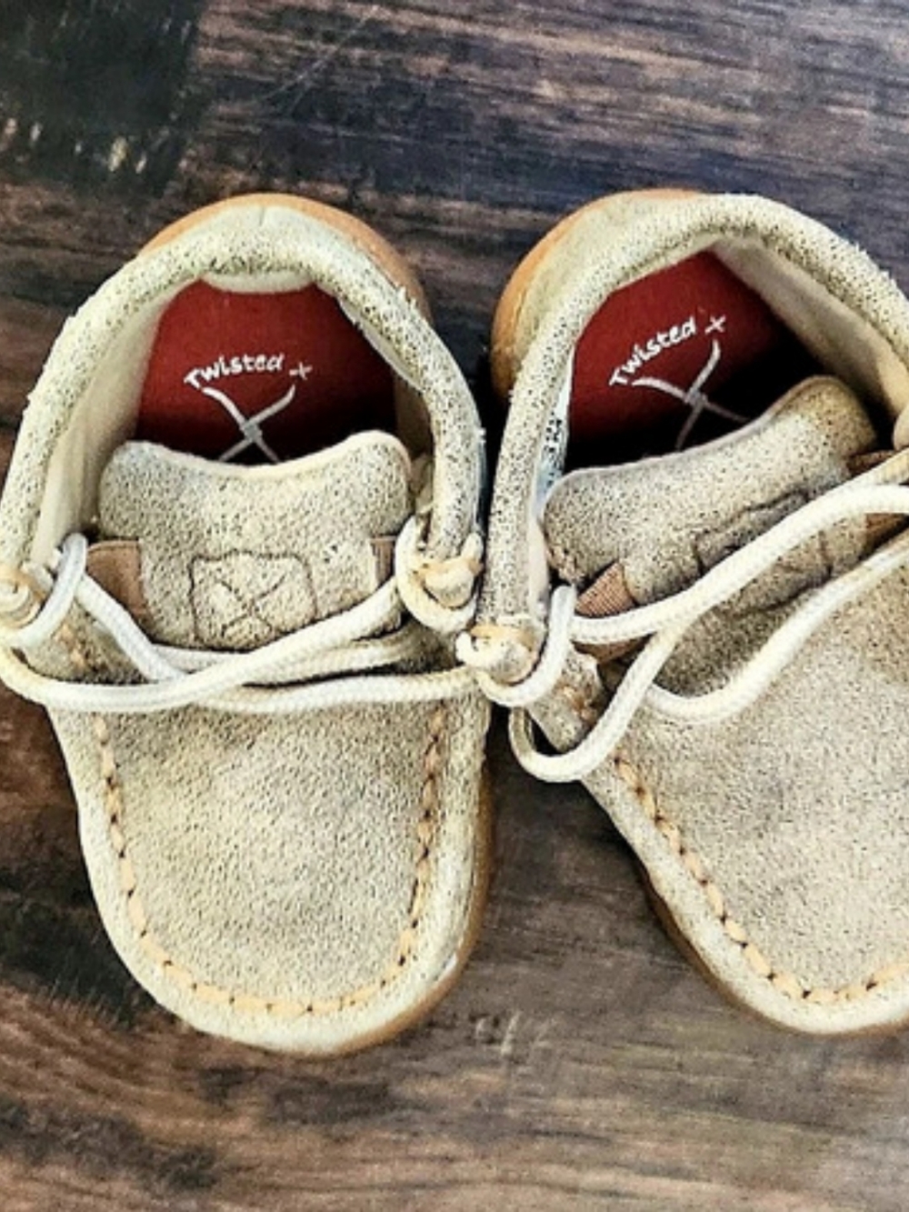 Twisted X Infant Chukka Driving Moc Kids Shoes Dusty Tan Size 3M